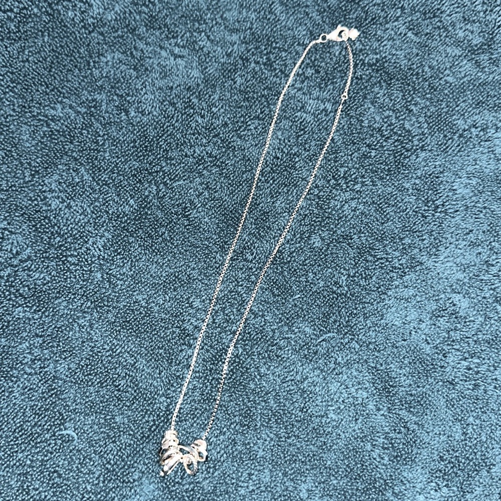 David Yurman Stax silver & diamond necklace